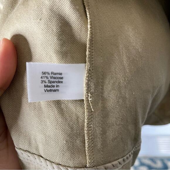 Lane Bryant belted tan open front‎ jacket size 24 - Picture 4 of 6